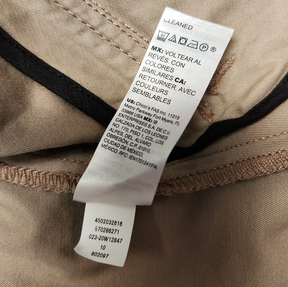 Taupe Fitted Buckle Collar Utility Jacket from White House Black Market. - Picture 12 of 15